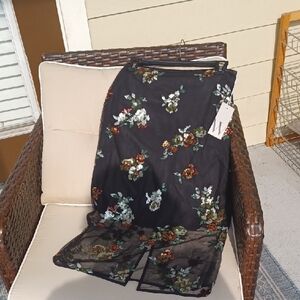 Worthington Black Embellished Midi Skirt